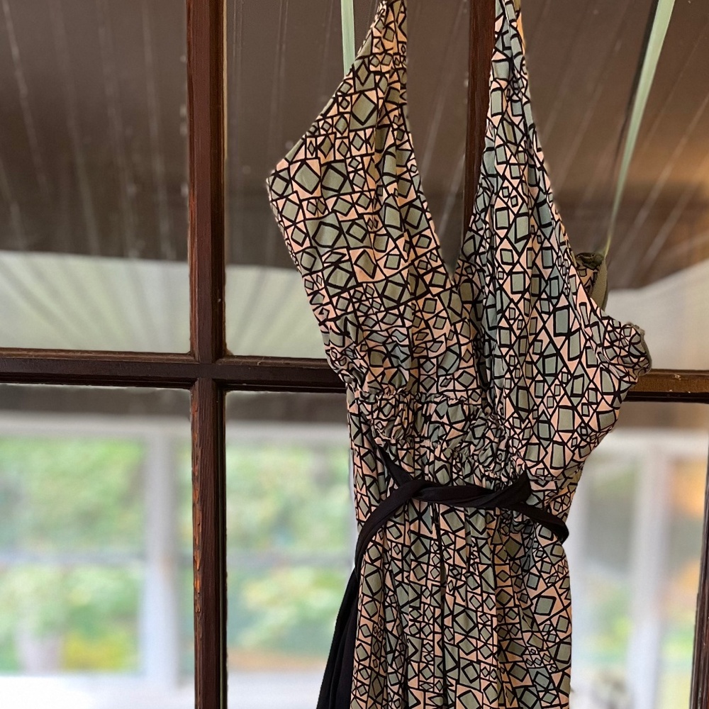 Designer halter dress